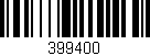 Código de barras (EAN, GTIN, SKU, ISBN): '399400'
