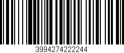 Código de barras (EAN, GTIN, SKU, ISBN): '3994274222244'