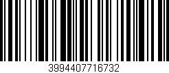 Código de barras (EAN, GTIN, SKU, ISBN): '3994407716732'