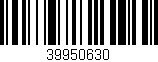 Código de barras (EAN, GTIN, SKU, ISBN): '39950630'