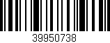 Código de barras (EAN, GTIN, SKU, ISBN): '39950738'
