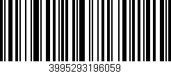 Código de barras (EAN, GTIN, SKU, ISBN): '3995293196059'