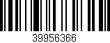 Código de barras (EAN, GTIN, SKU, ISBN): '39956366'