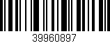 Código de barras (EAN, GTIN, SKU, ISBN): '39960897'