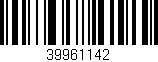 Código de barras (EAN, GTIN, SKU, ISBN): '39961142'