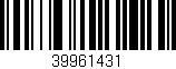 Código de barras (EAN, GTIN, SKU, ISBN): '39961431'