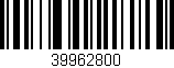 Código de barras (EAN, GTIN, SKU, ISBN): '39962800'