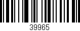 Código de barras (EAN, GTIN, SKU, ISBN): '39965'