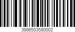 Código de barras (EAN, GTIN, SKU, ISBN): '3996503580002'