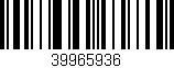 Código de barras (EAN, GTIN, SKU, ISBN): '39965936'