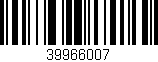 Código de barras (EAN, GTIN, SKU, ISBN): '39966007'