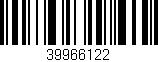 Código de barras (EAN, GTIN, SKU, ISBN): '39966122'