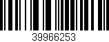 Código de barras (EAN, GTIN, SKU, ISBN): '39966253'