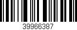 Código de barras (EAN, GTIN, SKU, ISBN): '39966387'