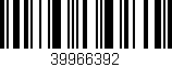 Código de barras (EAN, GTIN, SKU, ISBN): '39966392'