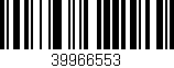 Código de barras (EAN, GTIN, SKU, ISBN): '39966553'