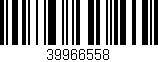 Código de barras (EAN, GTIN, SKU, ISBN): '39966558'