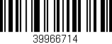 Código de barras (EAN, GTIN, SKU, ISBN): '39966714'