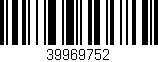 Código de barras (EAN, GTIN, SKU, ISBN): '39969752'