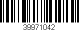 Código de barras (EAN, GTIN, SKU, ISBN): '39971042'