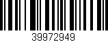 Código de barras (EAN, GTIN, SKU, ISBN): '39972949'