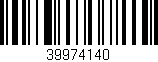 Código de barras (EAN, GTIN, SKU, ISBN): '39974140'