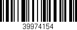 Código de barras (EAN, GTIN, SKU, ISBN): '39974154'