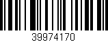 Código de barras (EAN, GTIN, SKU, ISBN): '39974170'