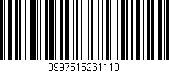 Código de barras (EAN, GTIN, SKU, ISBN): '3997515261118'