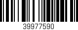 Código de barras (EAN, GTIN, SKU, ISBN): '39977590'