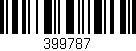 Código de barras (EAN, GTIN, SKU, ISBN): '399787'