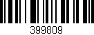Código de barras (EAN, GTIN, SKU, ISBN): '399809'
