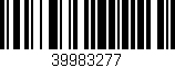 Código de barras (EAN, GTIN, SKU, ISBN): '39983277'
