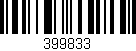 Código de barras (EAN, GTIN, SKU, ISBN): '399833'