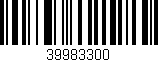 Código de barras (EAN, GTIN, SKU, ISBN): '39983300'