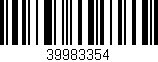 Código de barras (EAN, GTIN, SKU, ISBN): '39983354'