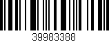 Código de barras (EAN, GTIN, SKU, ISBN): '39983388'