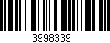 Código de barras (EAN, GTIN, SKU, ISBN): '39983391'