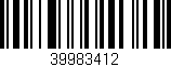 Código de barras (EAN, GTIN, SKU, ISBN): '39983412'