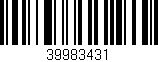 Código de barras (EAN, GTIN, SKU, ISBN): '39983431'