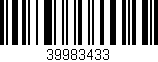 Código de barras (EAN, GTIN, SKU, ISBN): '39983433'