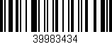 Código de barras (EAN, GTIN, SKU, ISBN): '39983434'