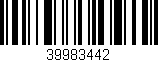 Código de barras (EAN, GTIN, SKU, ISBN): '39983442'