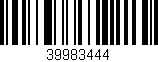 Código de barras (EAN, GTIN, SKU, ISBN): '39983444'