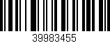 Código de barras (EAN, GTIN, SKU, ISBN): '39983455'