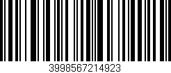 Código de barras (EAN, GTIN, SKU, ISBN): '3998567214923'
