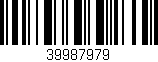 Código de barras (EAN, GTIN, SKU, ISBN): '39987979'