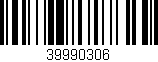 Código de barras (EAN, GTIN, SKU, ISBN): '39990306'