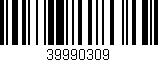 Código de barras (EAN, GTIN, SKU, ISBN): '39990309'