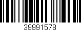 Código de barras (EAN, GTIN, SKU, ISBN): '39991578'